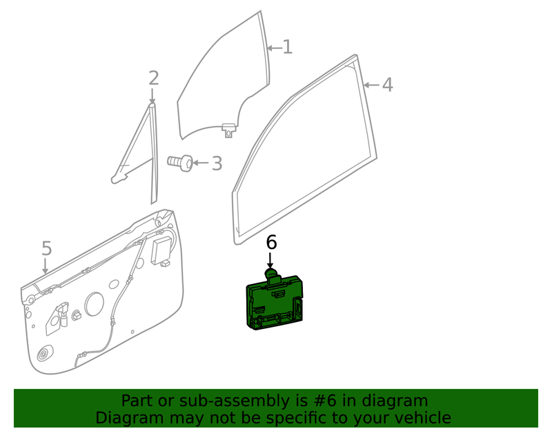 Part can be found as reference #6 in illustration