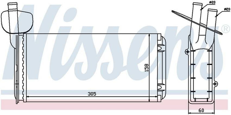 HVAC Heater Core – Front