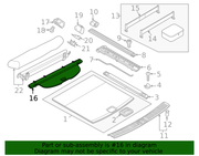 Genuine Porsche parts diagram