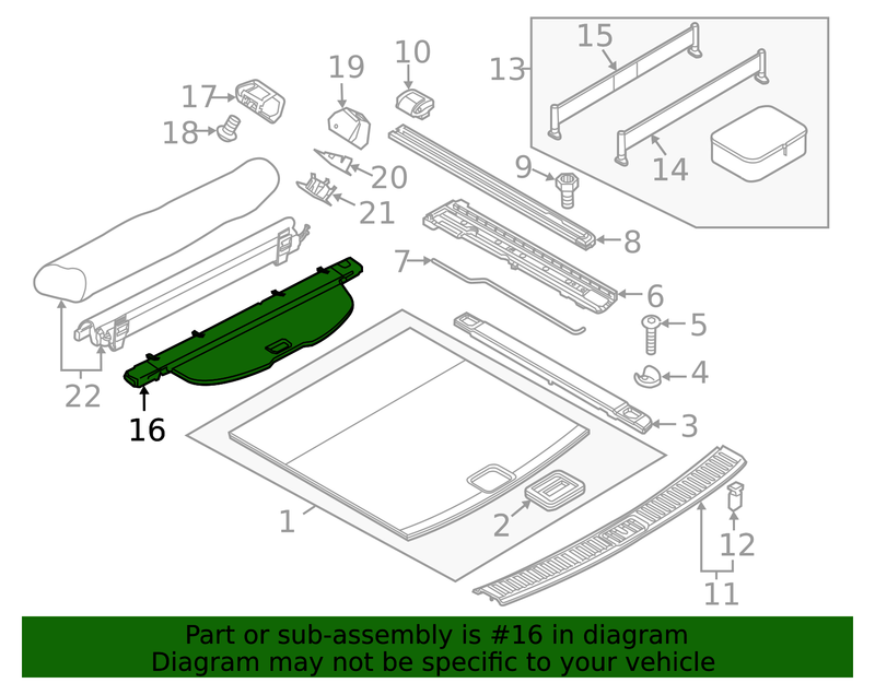 Genuine Porsche parts diagram