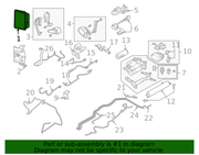 Genuine Porsche parts diagram