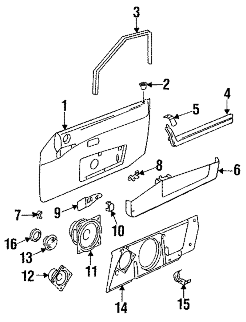 Genuine Porsche parts diagram
