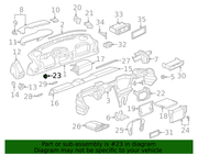 Genuine Porsche parts diagram