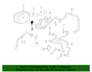 Genuine Porsche parts diagram