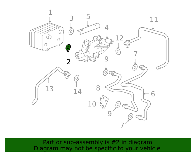 Genuine Porsche parts diagram