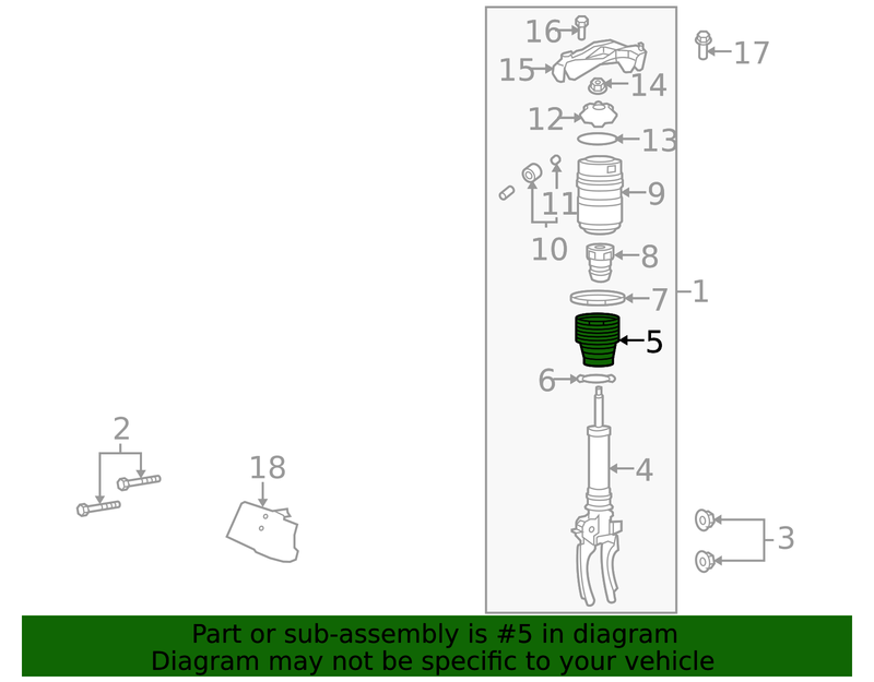Genuine Porsche parts diagram
