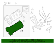 Genuine Porsche parts diagram