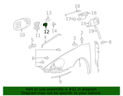 Genuine Porsche parts diagram
