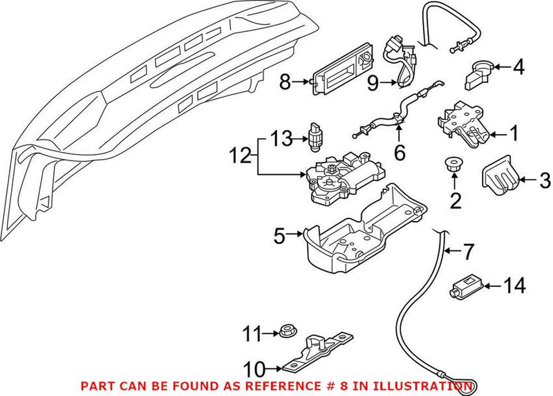 Deck Lid Release Lever (With Surround View)