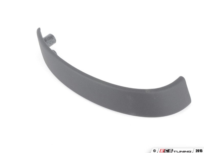 Interior Door Pull Cover - Black Leather