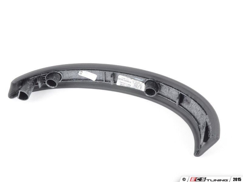 Interior Door Pull Cover - Black Leather
