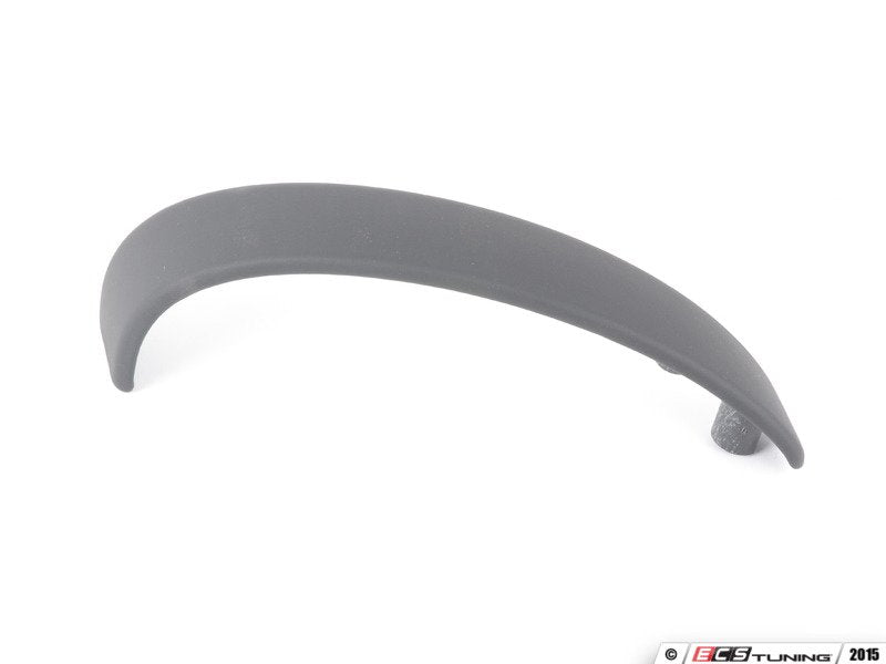 Interior Door Pull Cover - Black Leather