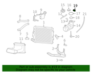 Genuine Porsche parts diagram
