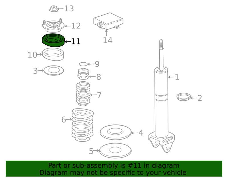 Genuine Porsche parts diagram