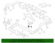 Genuine Porsche parts diagram