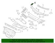 Genuine Porsche parts diagram