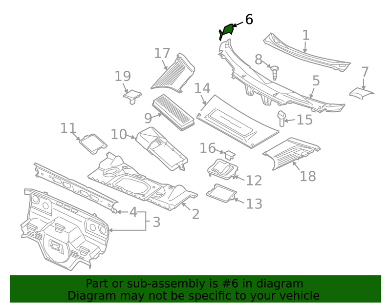 Genuine Porsche parts diagram