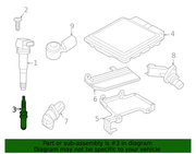 Genuine Porsche parts diagram