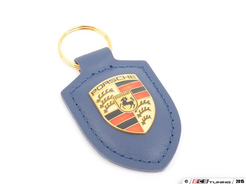 Dark Blue Crested Key Fob