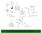 Genuine Porsche parts diagram