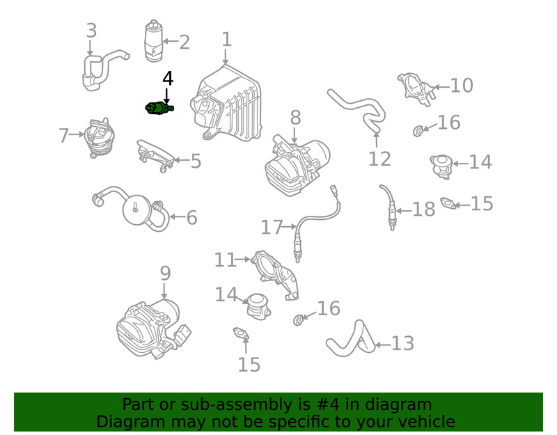 Genuine Porsche parts diagram
