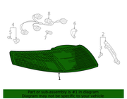 Genuine Porsche parts diagram