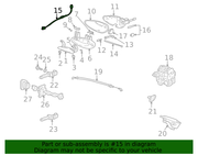 Genuine Porsche parts diagram