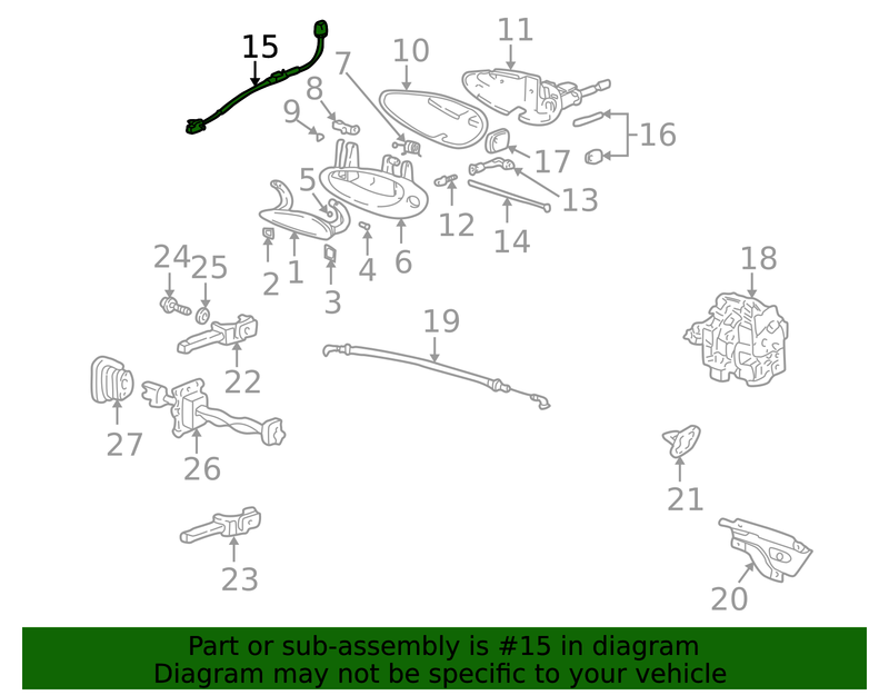 Genuine Porsche parts diagram