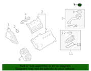 Genuine Porsche parts diagram