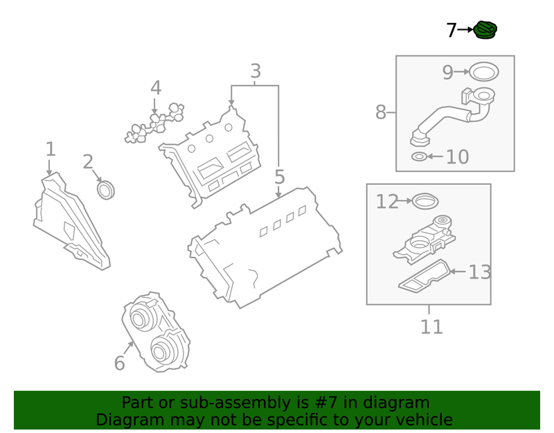 Genuine Porsche parts diagram
