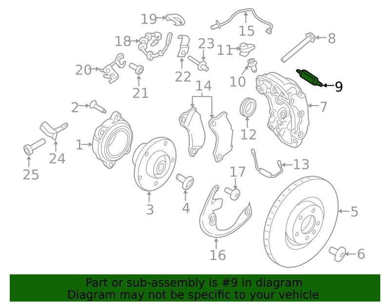Genuine Porsche parts diagram