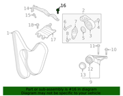 Genuine Porsche parts diagram