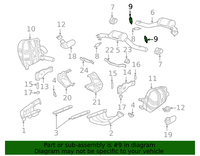 Genuine Porsche parts diagram