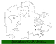 Genuine Porsche parts diagram