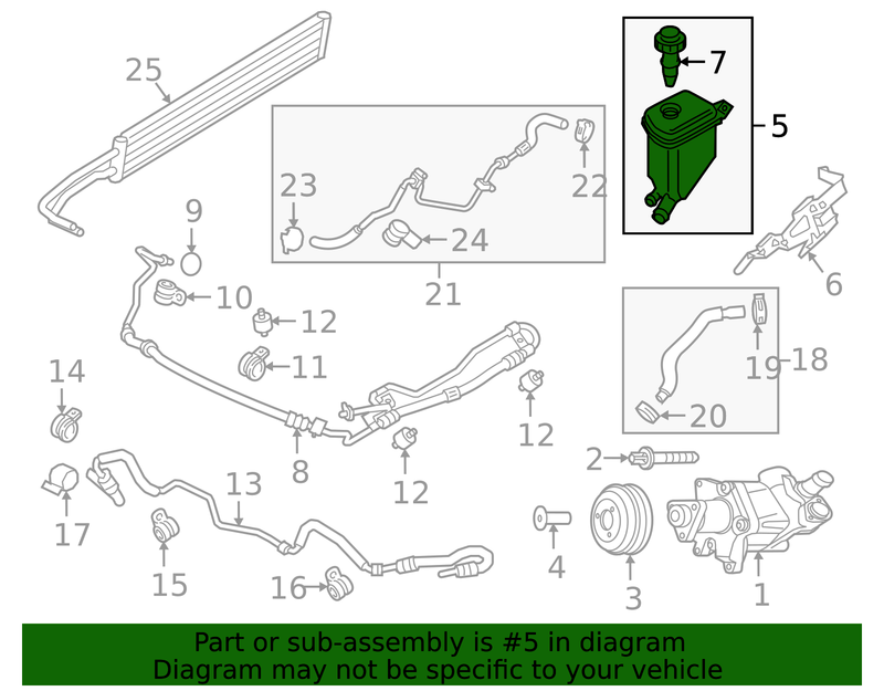 Genuine Porsche parts diagram