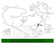 Genuine Porsche parts diagram