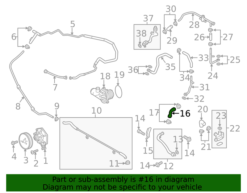 Genuine Porsche parts diagram