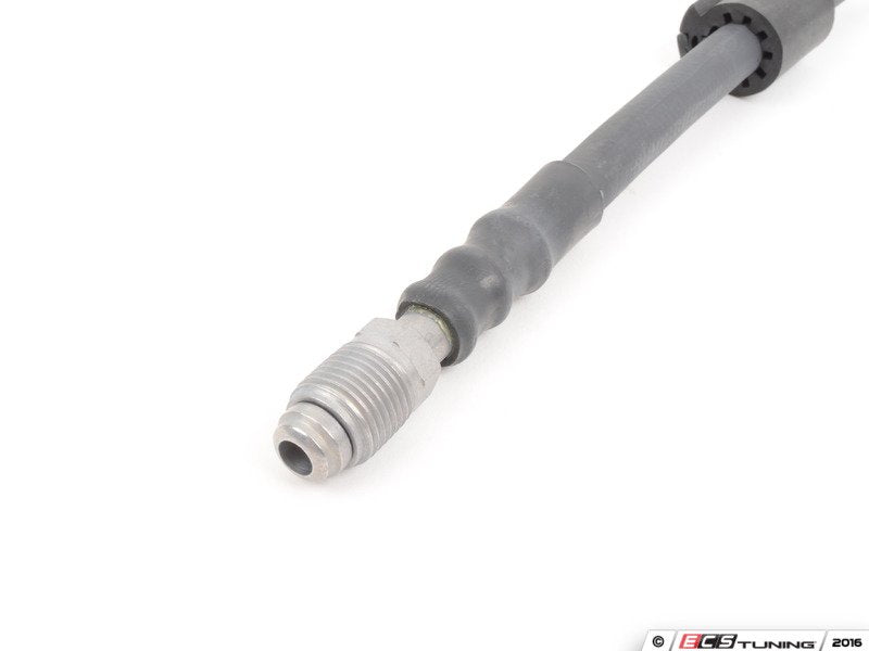 Front Hydraulic Sway Bar Hose - Braided steel with Green Stripe
