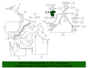 Genuine Porsche parts diagram