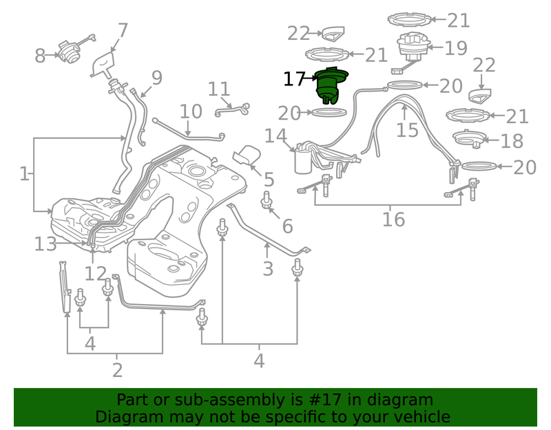 Genuine Porsche parts diagram