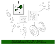 Genuine Porsche parts diagram