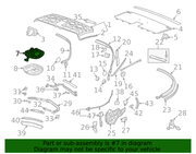 Genuine Porsche parts diagram