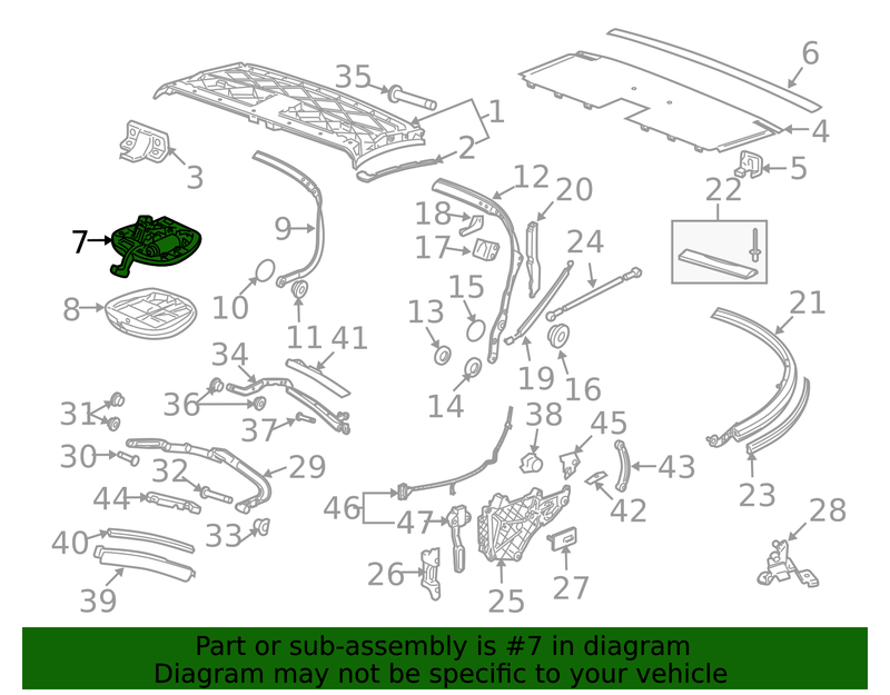 Genuine Porsche parts diagram