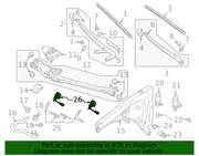 Genuine Porsche parts diagram