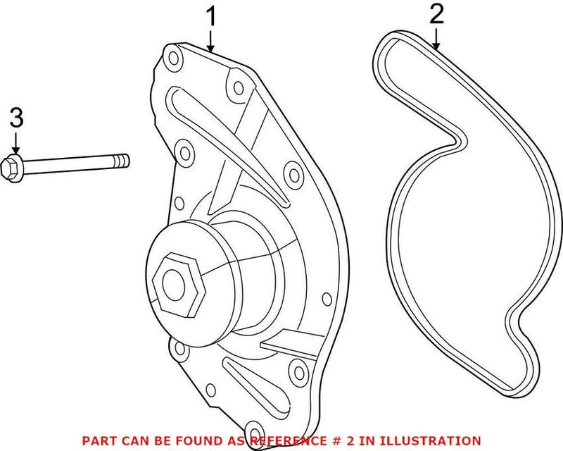 VW Engine Water Pump Gasket 7B0121119