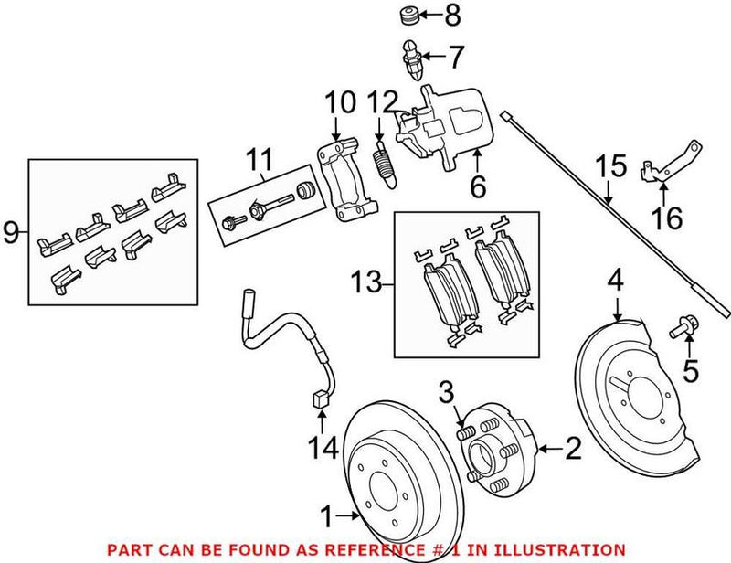 VW Disc Brake Rotor – Rear