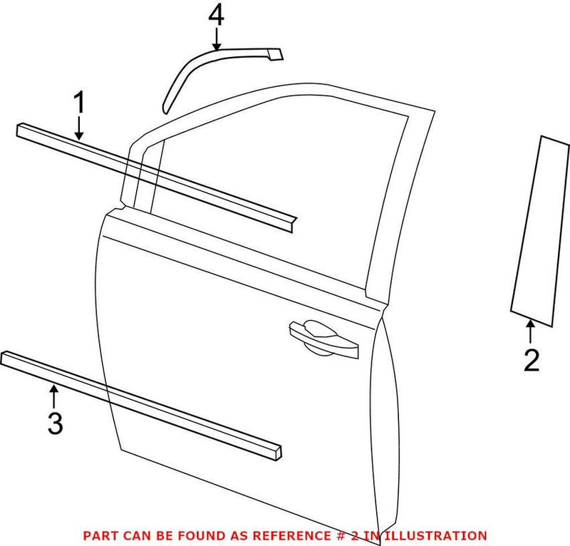VW Door Applique – Front Driver Side