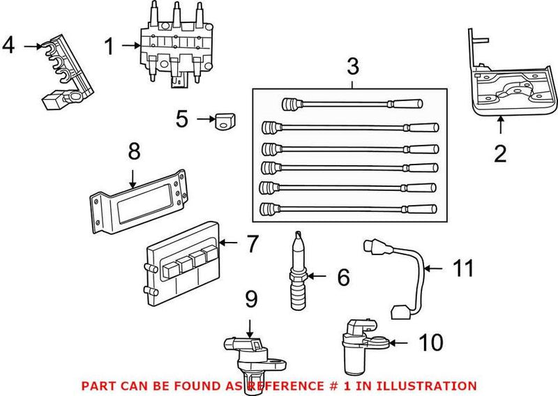 VW Ignition Coil 7B0905115A – Genuine VW/Audi