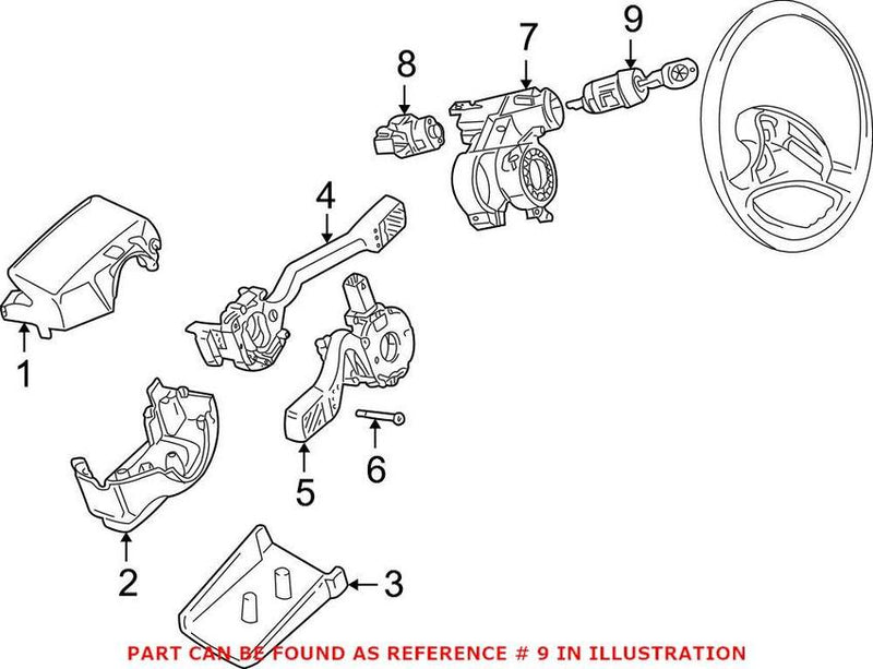 VW Ignition Lock Assembly 7D0905855A – Genuine VW/Audi
