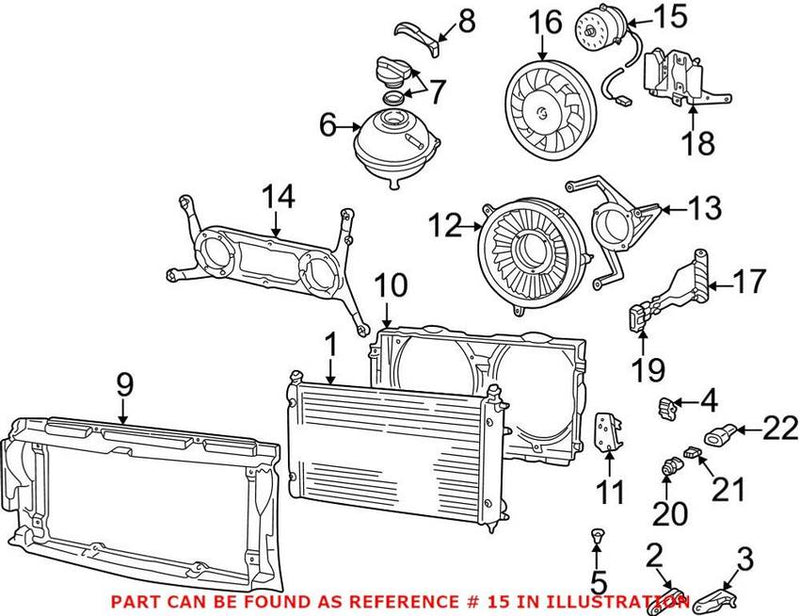 VW Engine Cooling Fan 7D0959455K